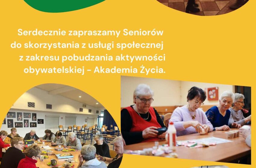  Centrum Usług Społecznych w Rawiczu zaprasza na Akademię Życia