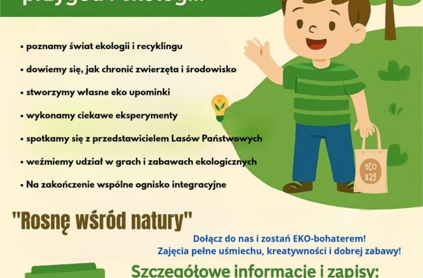 EKO Warsztaty dla Dzieci – „Rosnę wśród natury”! 🌿♻️