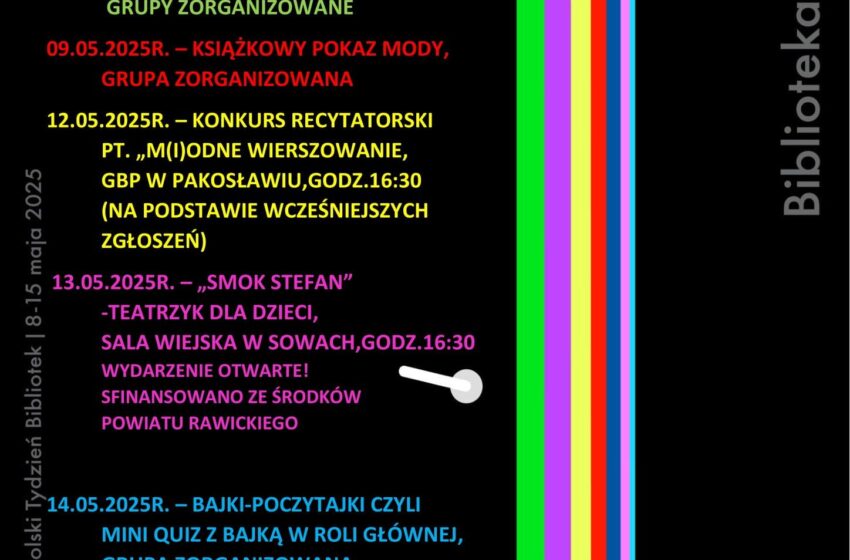 Święto Pszczół Pakosław 2025 & Tydzień Bibliotek
