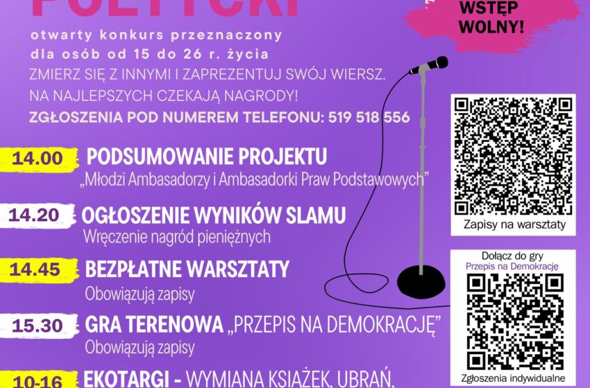 Dom Kultury w Rawiczu zaprasza na Rawicki Slam Poetycki!