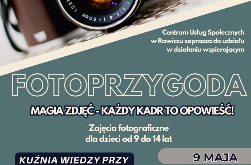 Rawicz: Darmowe zajęcia fotograficzne dla dzieci „Fotoprzygoda”