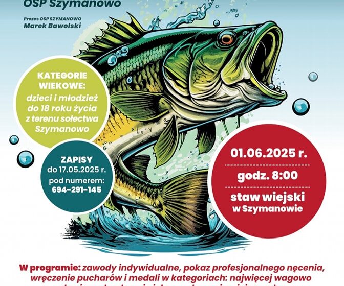 II Zawody Wędkarskie w Szymanowie dla Dzieci i Młodzieży