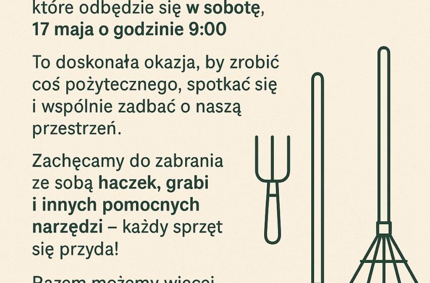 Razem dla naszej miejscowości – wspólne sprzątanie w Chojnie