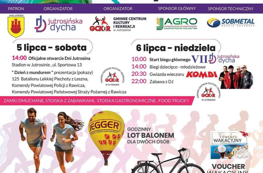 Dni Jutrosina 2025: Jutrosińska Dycha, koncert KOMBI