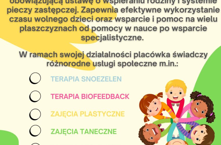 Wsparcie Dzienne dla Dzieci 7–12 lat w Rawiczu – Zajęcia, Terapie i Pomoc Psychologiczna
