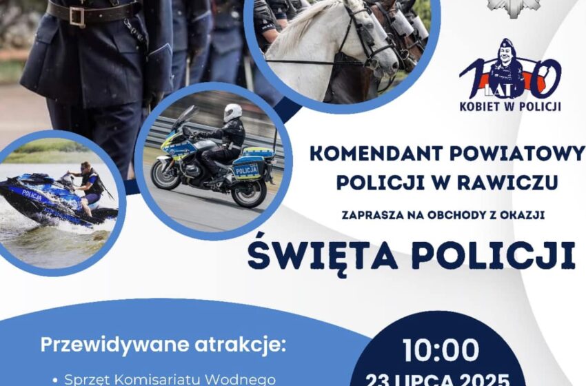 Święto Policji 2025 w Rawiczu – atrakcje, sprzęt, defilada i spotkanie z mundurowymi