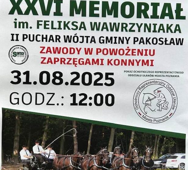 XXVI Memoriał im. Feliksa Wawrzyniaka w Pakosławiu – zawody w powożeniu zaprzęgami końskimi